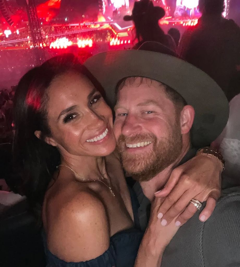 Meghan Markle and Prince Harry take a selfie at Beyonce concert