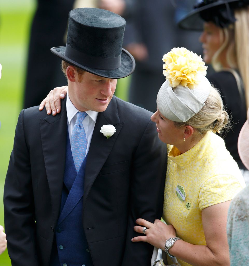 royal cousins talking at royal ascot