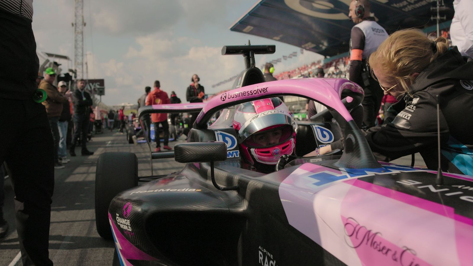 Image may contain Kraig Urbik Teddy Williams Helmet Auto Racing Car Formula One Race Car Sport and Transportation