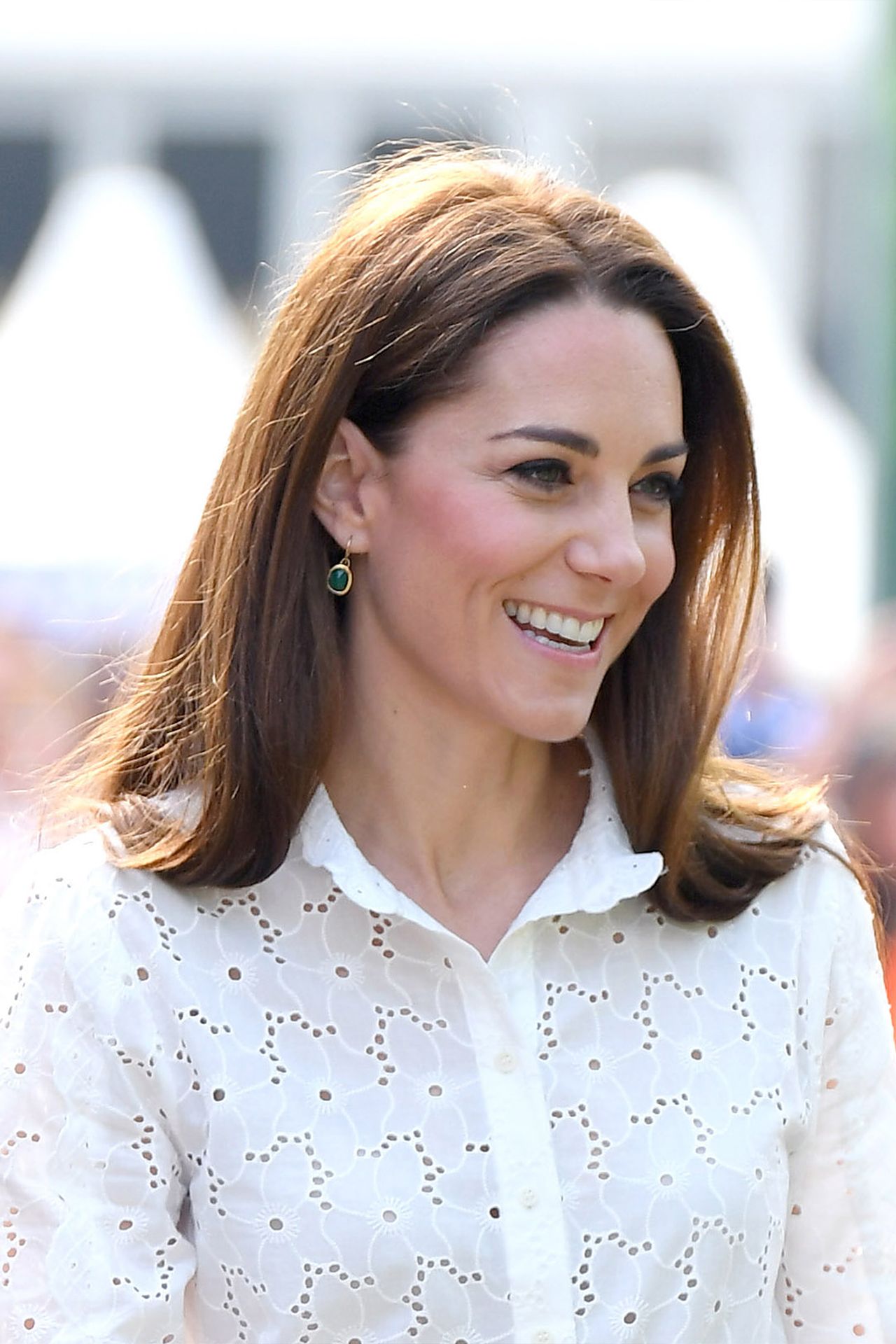 Princess of Wales wearing Monica Vinader's Siren earrings.