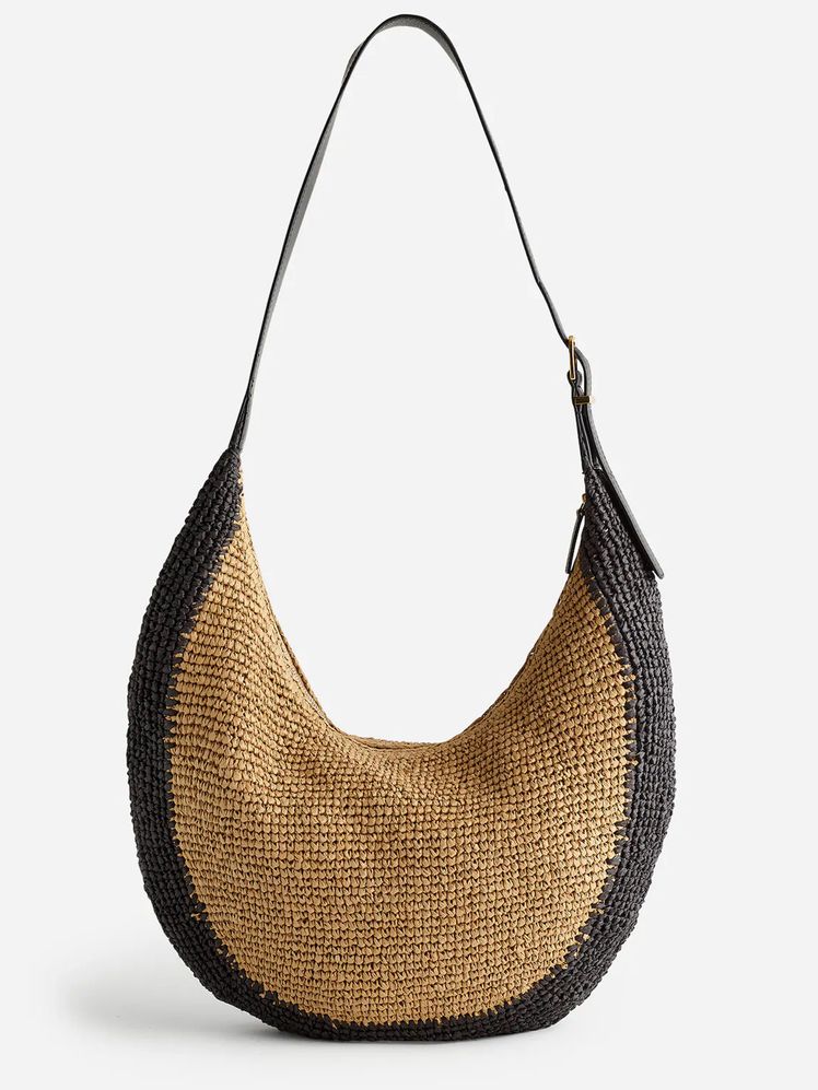 Image may contain: Accessories, Bag, Handbag, Canvas, Woven, and Purse