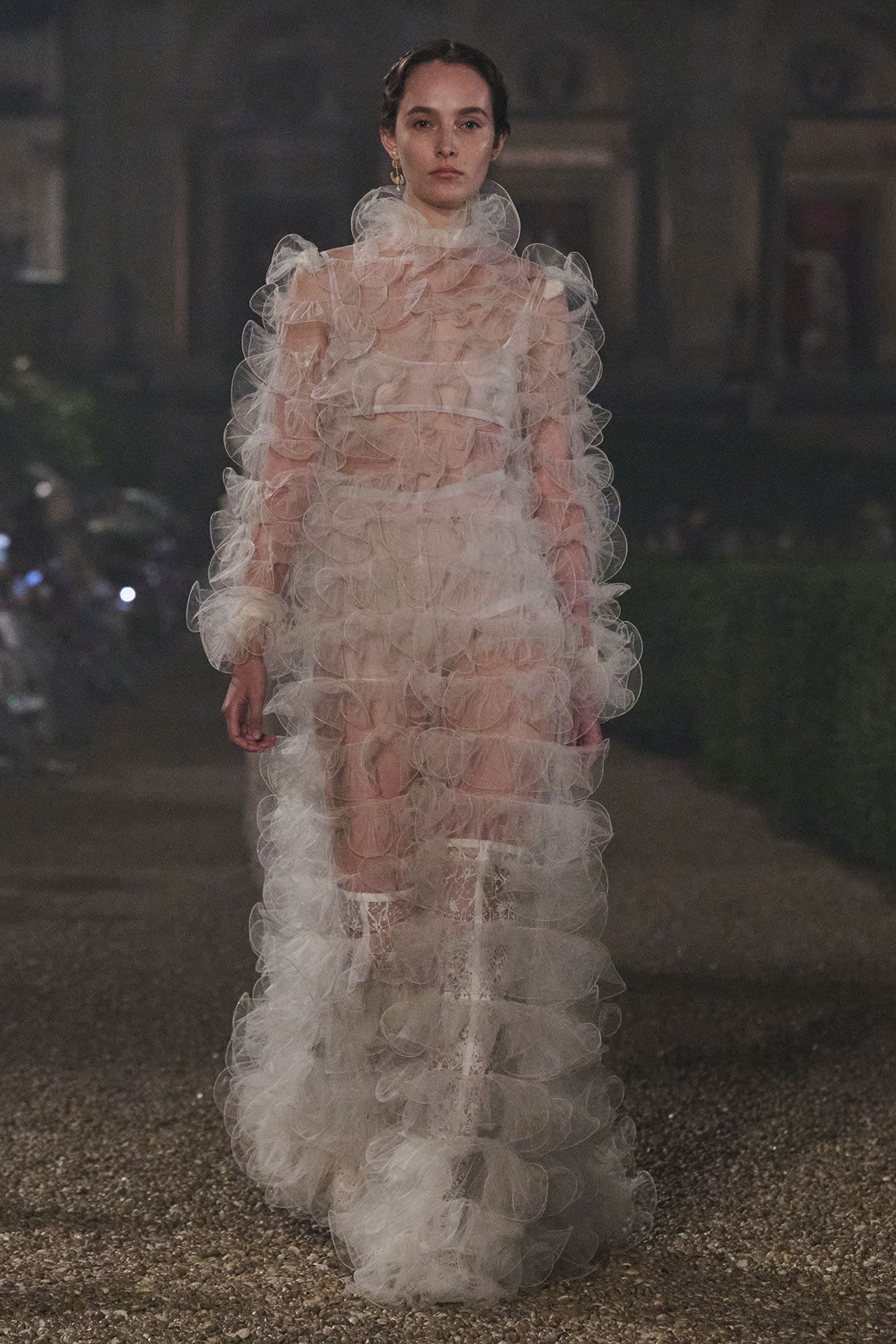 Image may contain Person Adult Wedding Standing Clothing Dress Fashion Formal Wear Gown and Wedding Gown