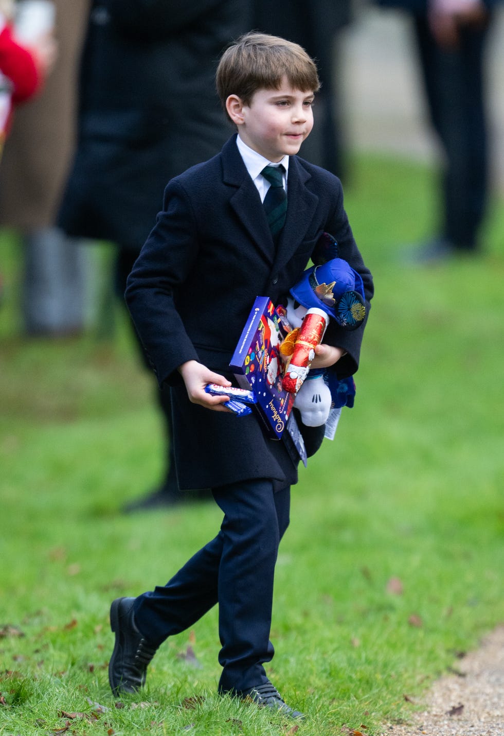 sandringham, norfolk december 25: prince louis of wales attends the christmas morning service at sandringham church on december 25, 2024 in sandringham, norfolk. (photo by samir hussein/wireimage)