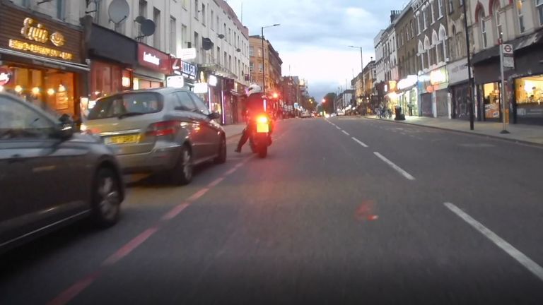 The gunman fired six shots in two seconds. Pic: Met Police