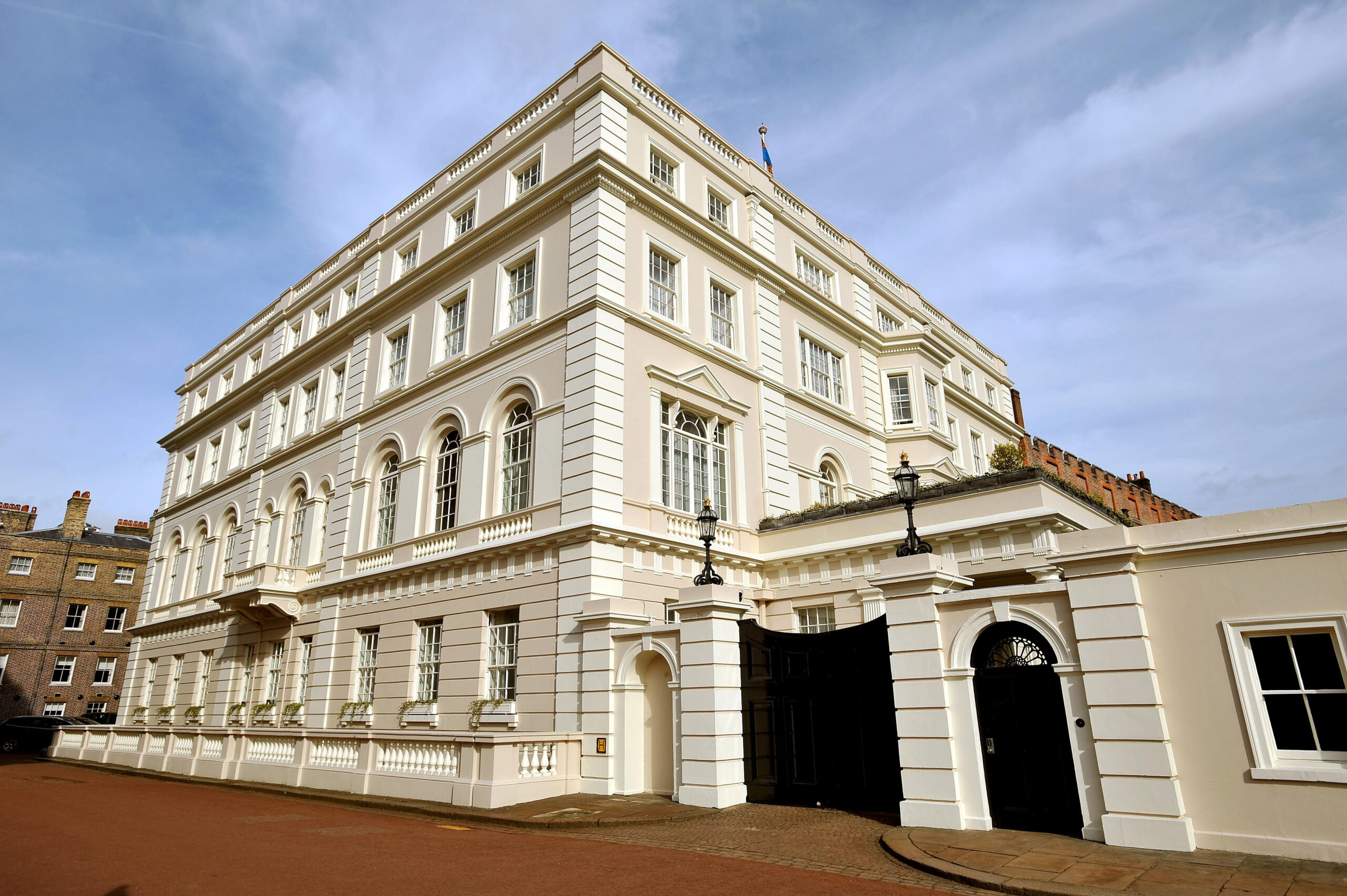 Clarence House, a royal residence in London.