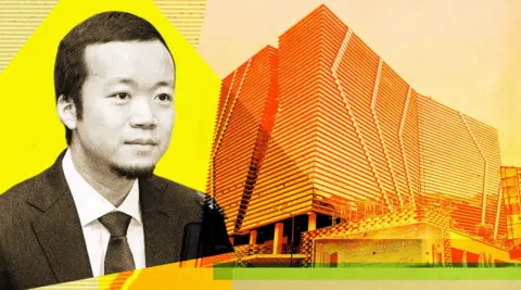 Prince Group/Getty images Chen Zhi alongside a company building