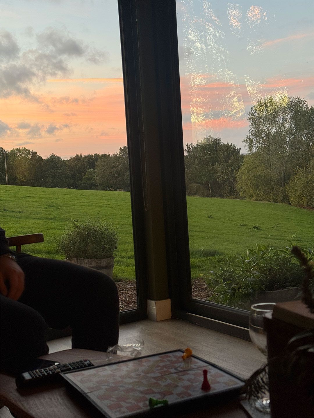 We then had a few too many glasses of ros watched a film and played board games before heading out for dinner.