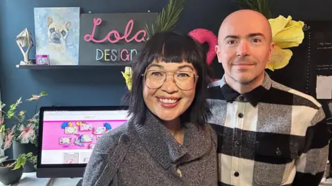Lola Design Amanda Mountain and her husband and business partner Frank