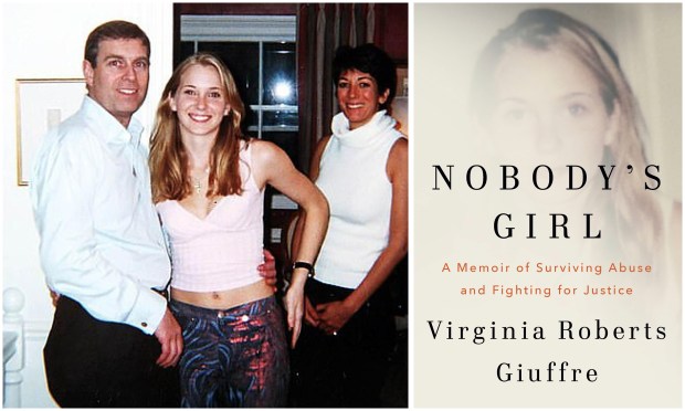 The memoir (right) of Jeffrey Epstein accuser Virginia Giuffre, pictured at left with Prince Andrew and Ghislaine Maxwell, will hit bookstores this fall.