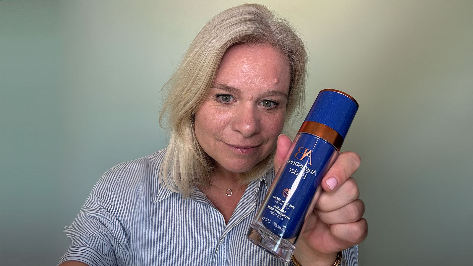 Image may contain: Adult, Person, Accessories, Jewelry, Necklace, Bracelet, and Cosmetics