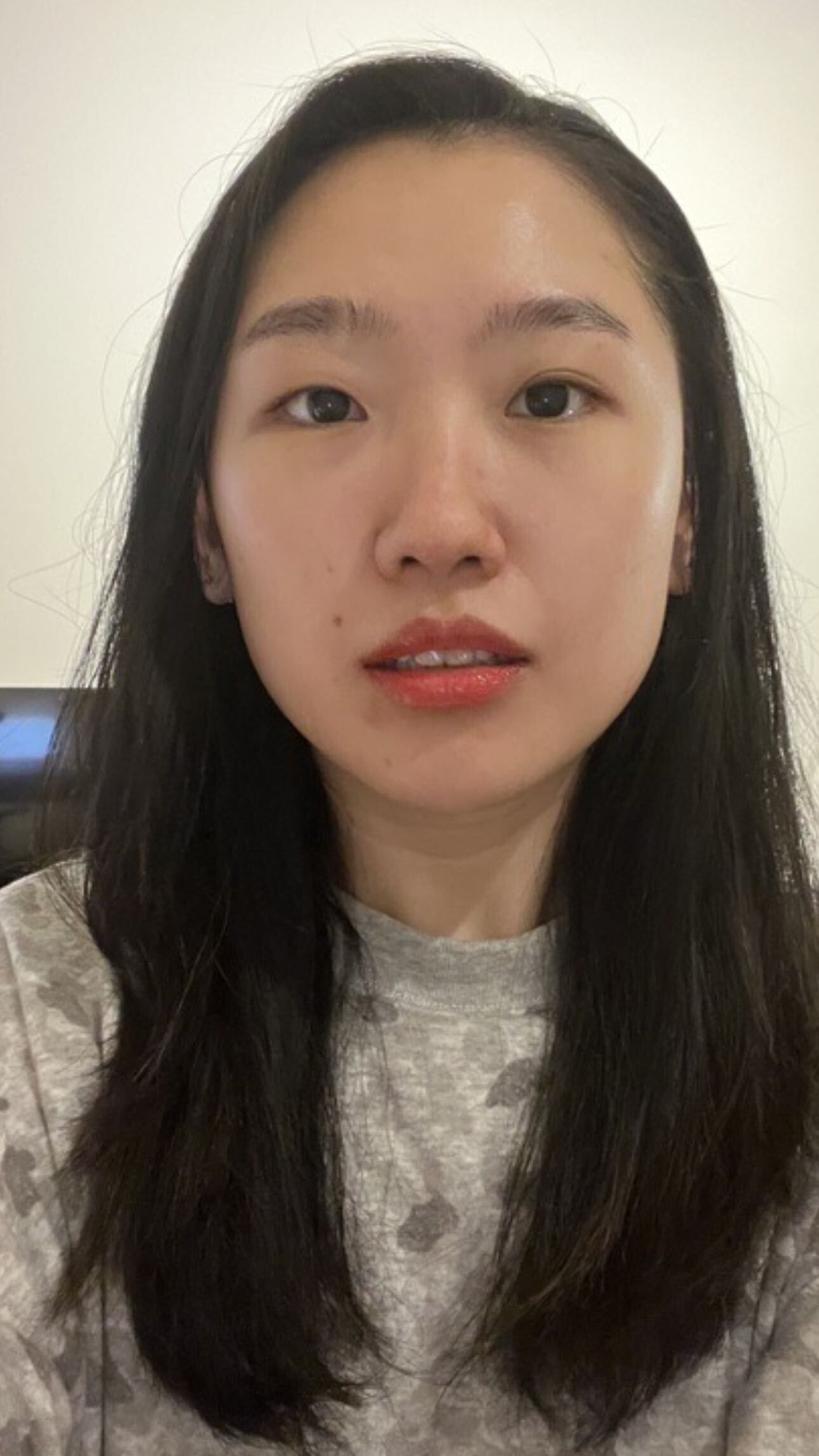 Selfie of Sarah Han after using the Dyson Supersonic Hair Dryer