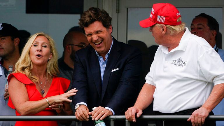 Marjorie Taylor Greene was an ardent supporter of MAGA and became a Republican Congresswoman in 2021. File pic: AP 