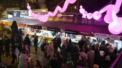 Stalls at Zagreb Advent