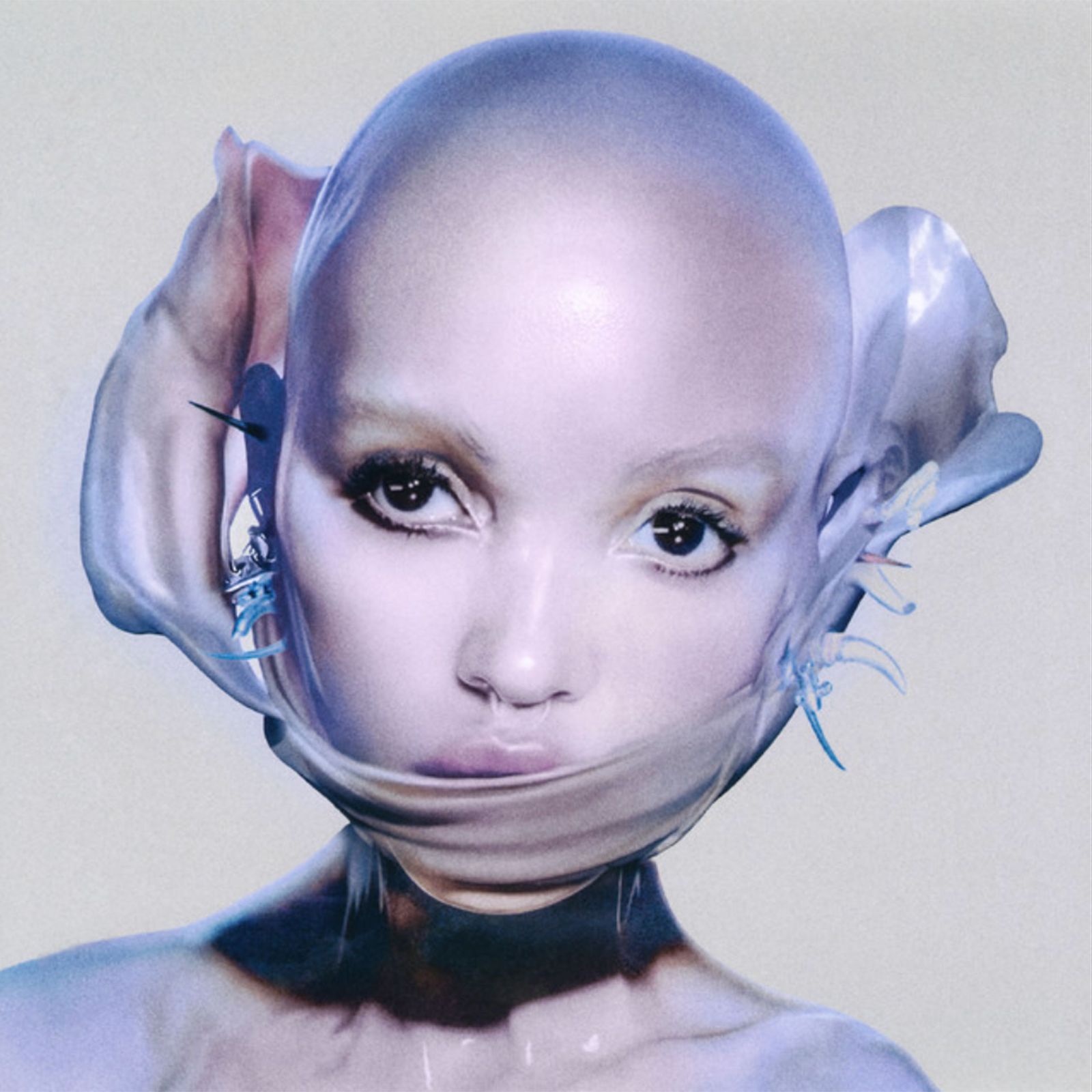 Image may contain FKA Twigs Face Head Person Photography Portrait Baby and Alien
