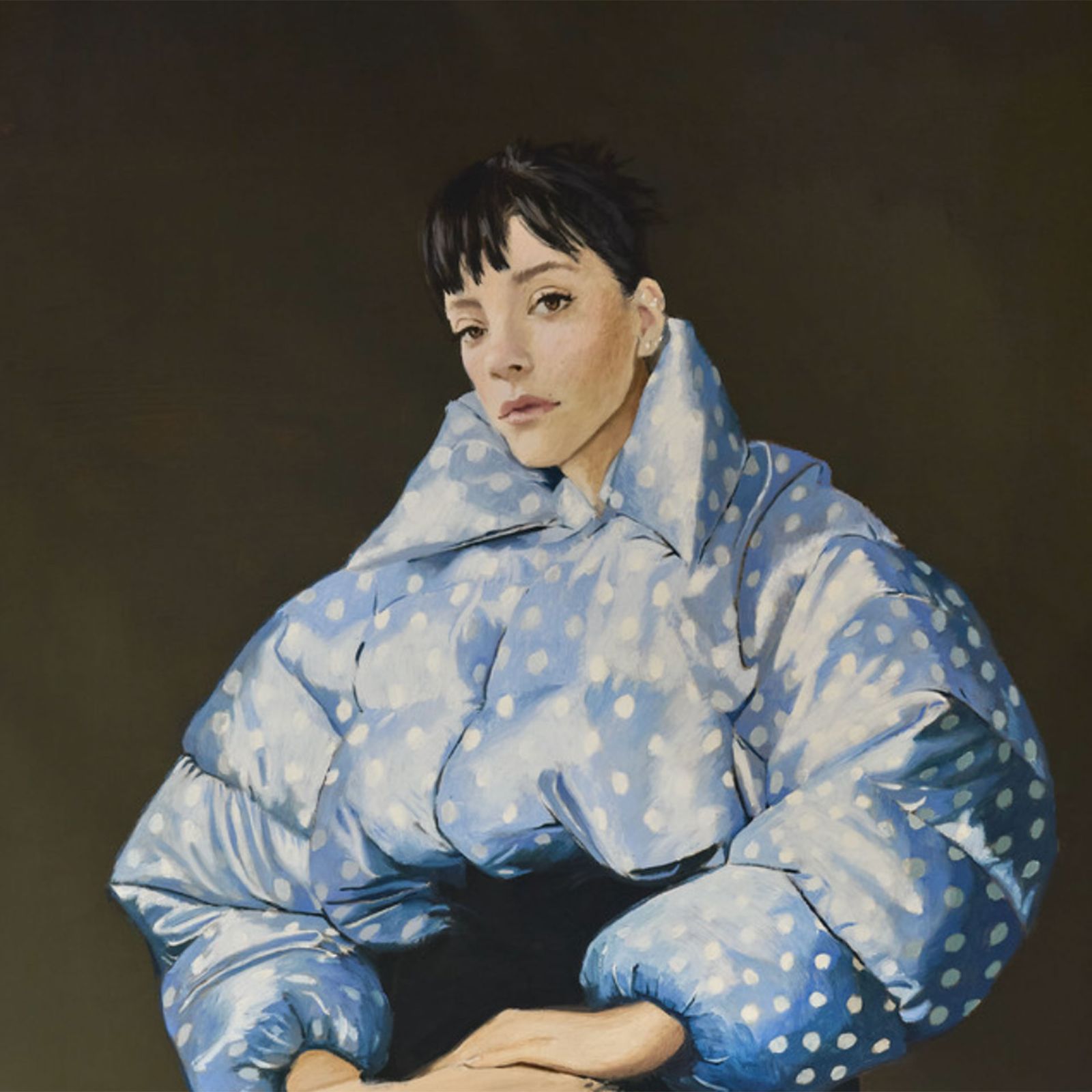 Image may contain Lily Allen Art Painting Face Head Person Photography Portrait and Adult