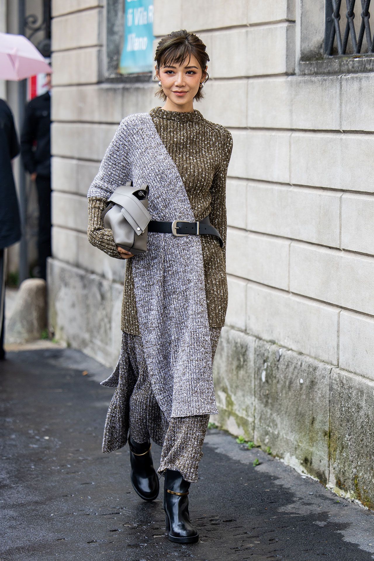 Image may contain Cherrie Ying Person Adult Clothing and Coat