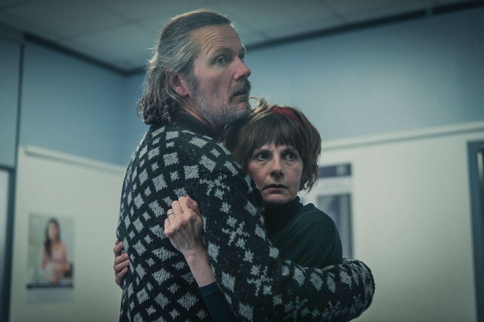 Image may contain Louise Brealey Hugging Person Adult Head Face Photography and Portrait