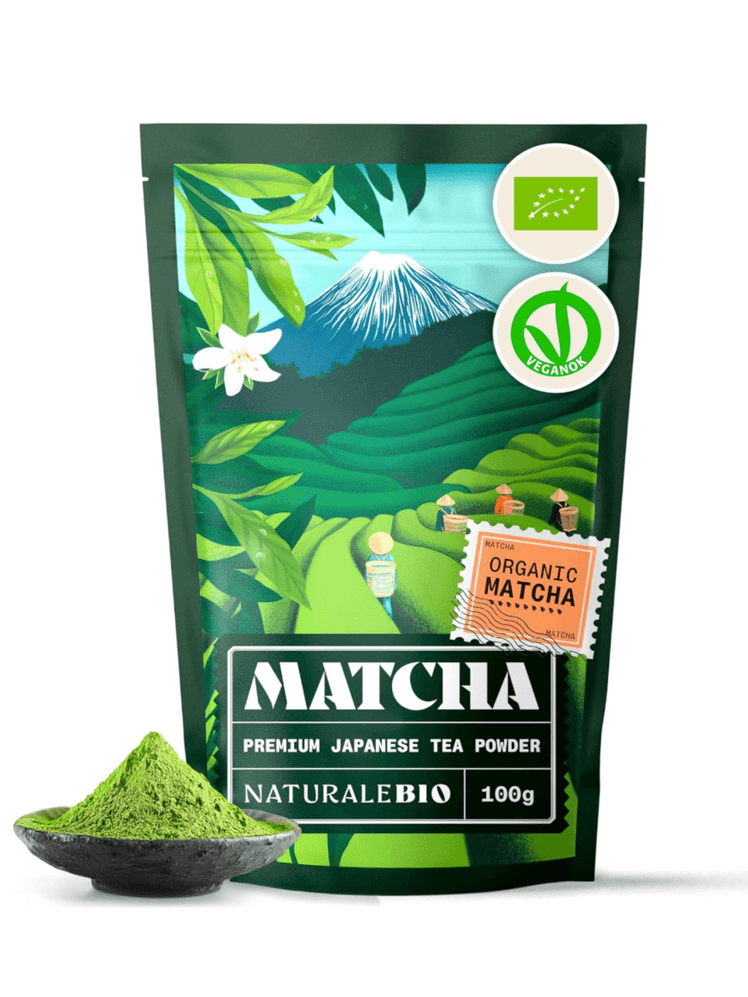 Image may contain: Herbal, Herbs, Plant, Powder, Beverage, Green Tea, Tea, and Advertisement