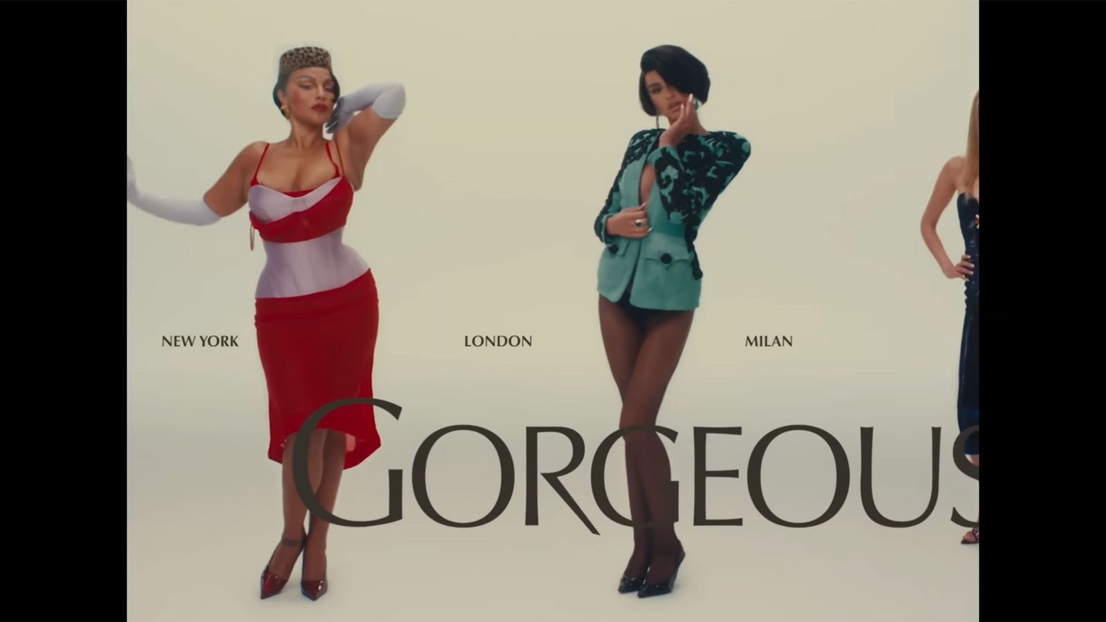 Image may contain Adult Person Formal Wear Clothing Suit Dress Coat Footwear Shoe Hosiery Pantyhose and High Heel