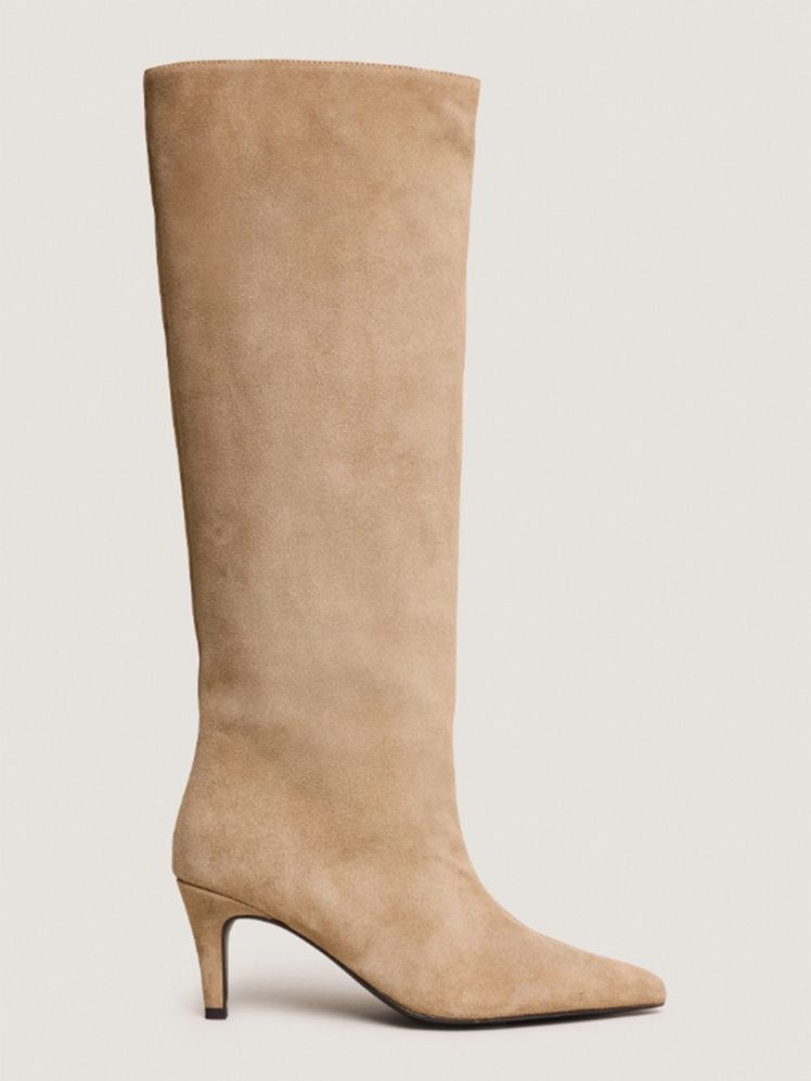 Image may contain: Clothing, Footwear, Shoe, High Heel, Boot, and Person