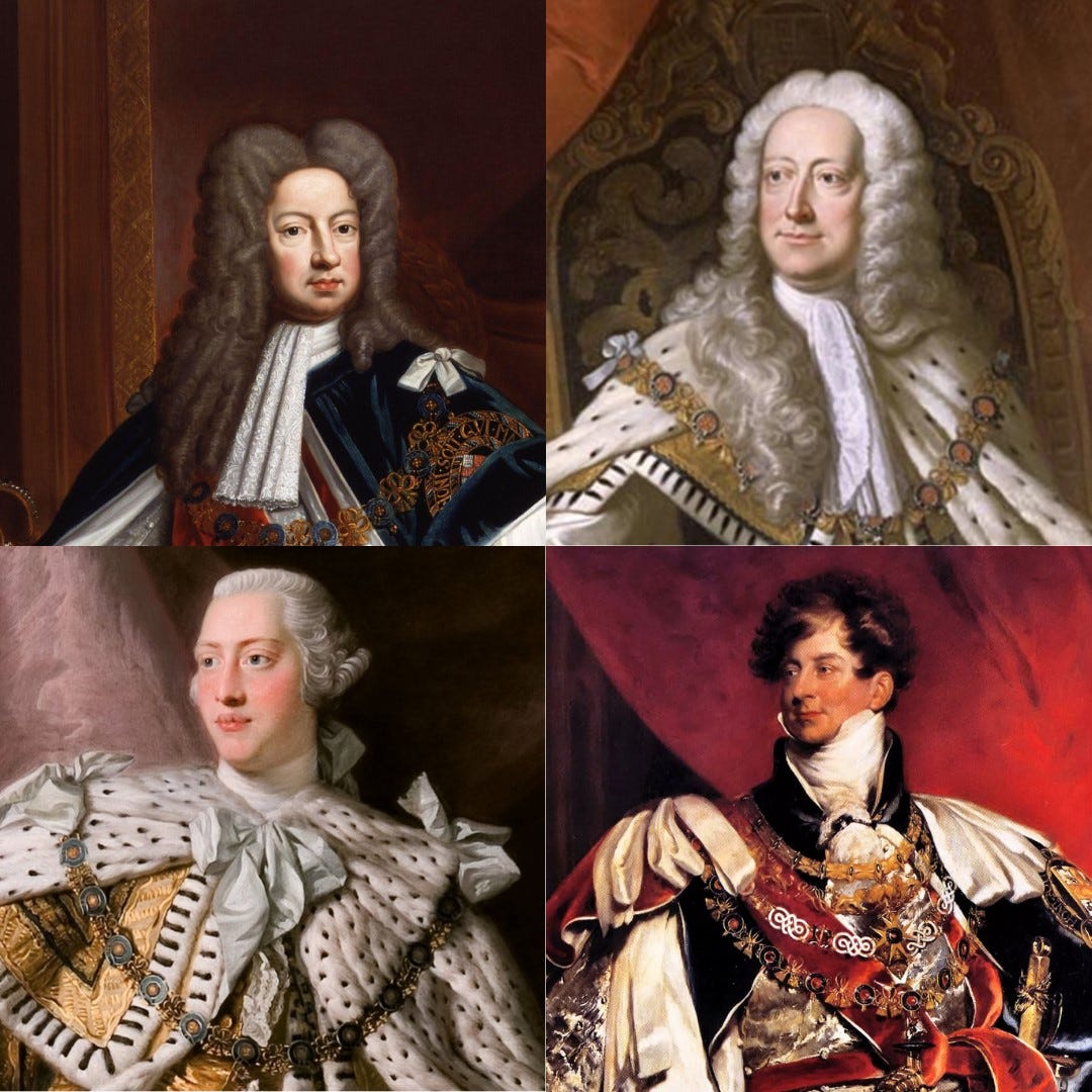 Its name comes from the fact that this style was popular in Britain during  the Georgian Era — the consecutive reigns of kings George I, George II,  George III, and George IV,