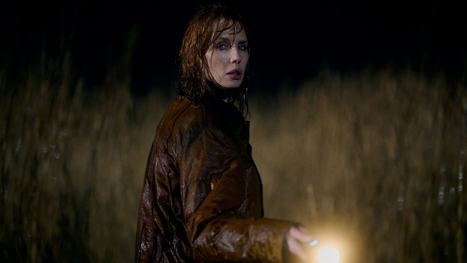 Image may contain Kelly Reilly Clothing Coat Jacket Adult Person Face Head Photography and Portrait